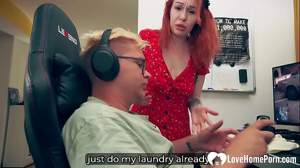 Horny Babe Trapped in Washer Takes My Thick Cock Deep